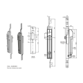 Handle swing slip rod flat connecting rod lock